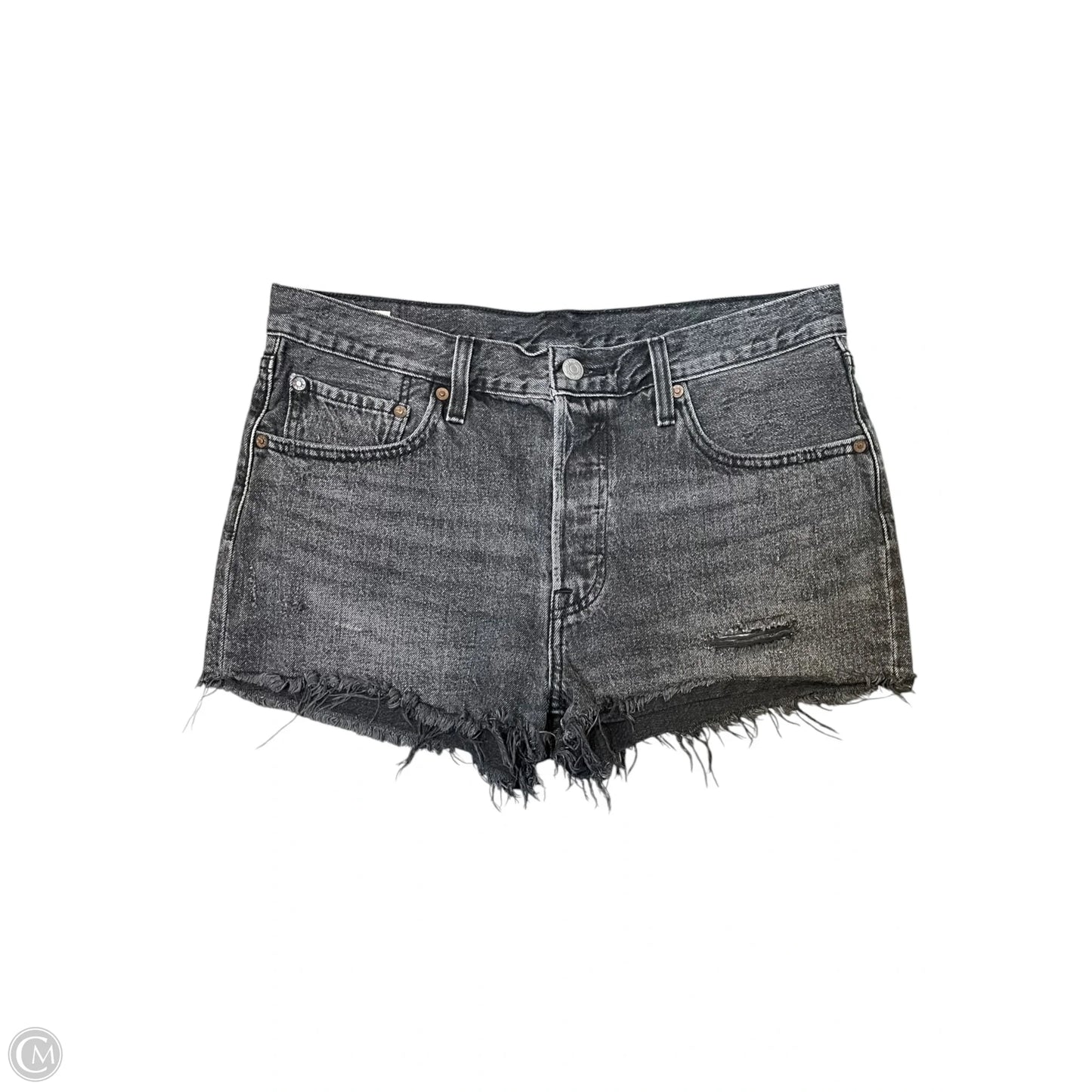 Shorts By Levis In Grey Denim, Size: 12