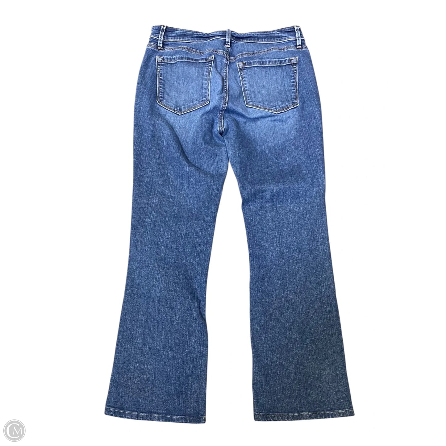 Jeans Flared By Loft In Blue Denim, Size: 10