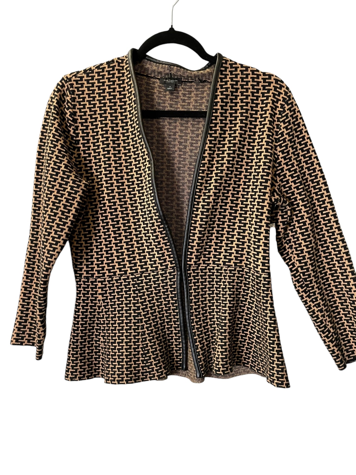 Blazer By Ann Taylor In Black & Brown, Size: M