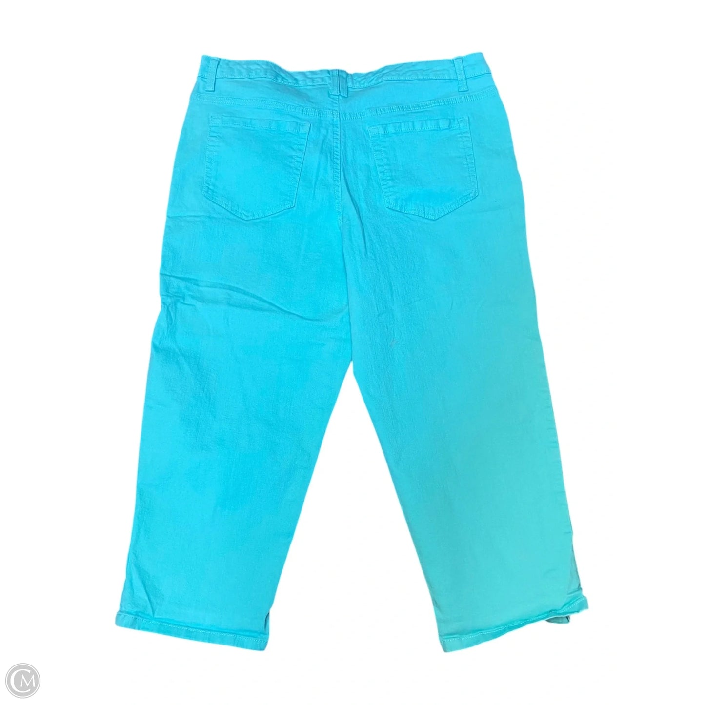 Jeans Cropped By Style And Company In Aqua, Size: 14