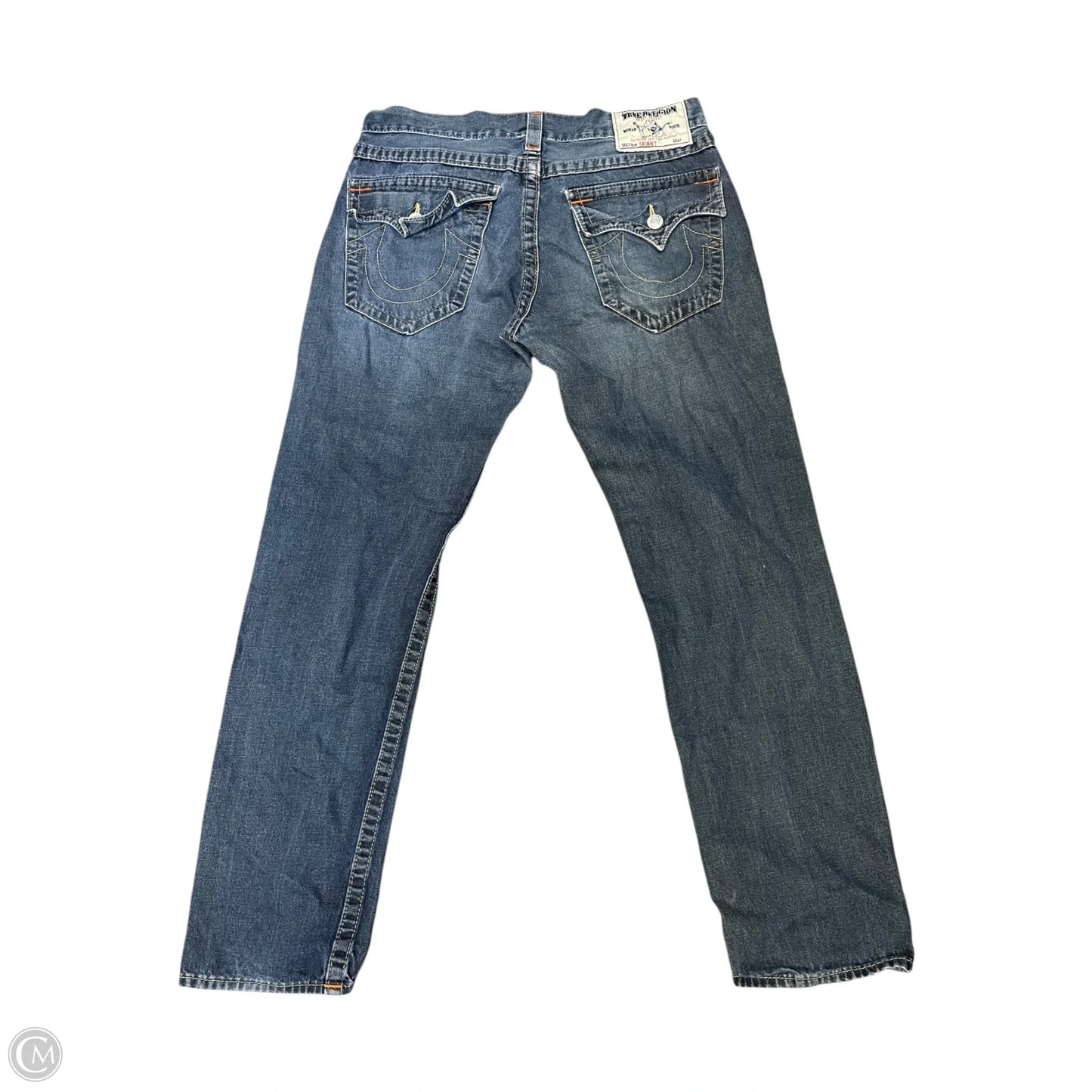 Jeans Straight By True Religion In Blue Denim, Size: 18
