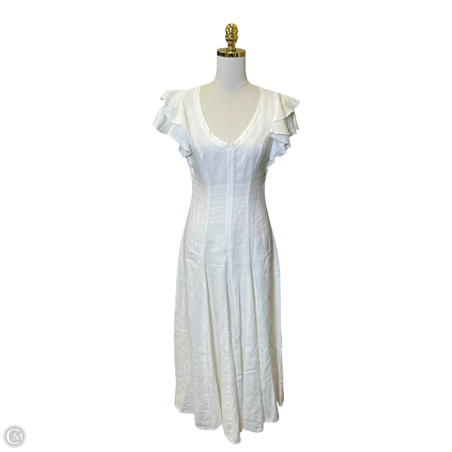 Dress Casual Maxi By Clothes Mentor In White, Size: 6