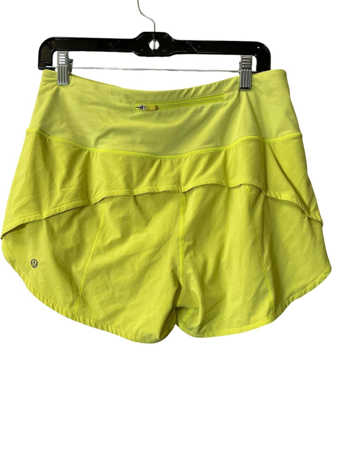 Athletic Shorts By Lululemon In Yellow, Size: M