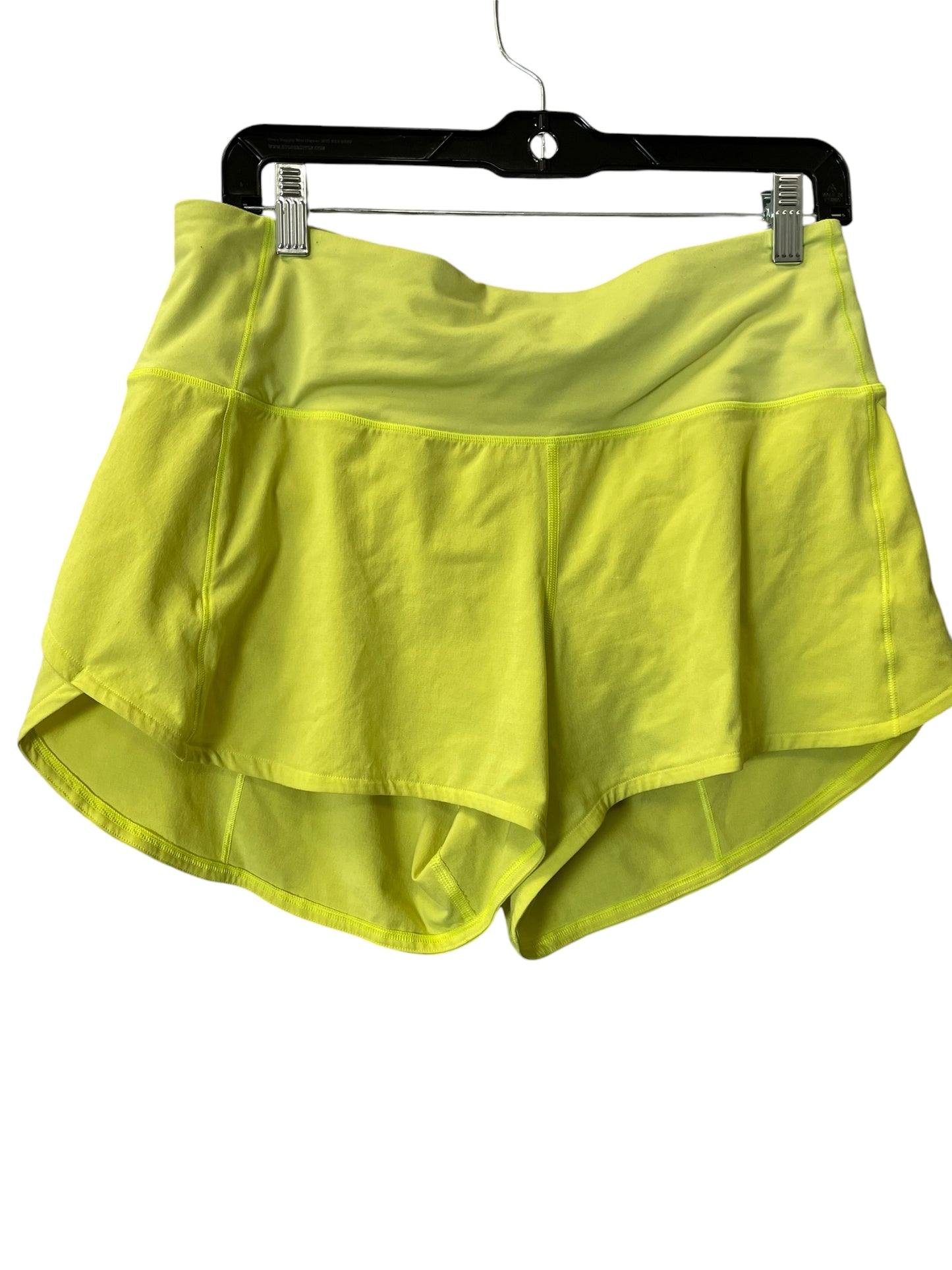 Athletic Shorts By Lululemon In Yellow, Size: M