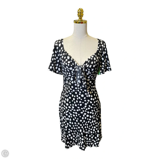 Dress Casual Midi By Loft In Black & White, Size: Xs