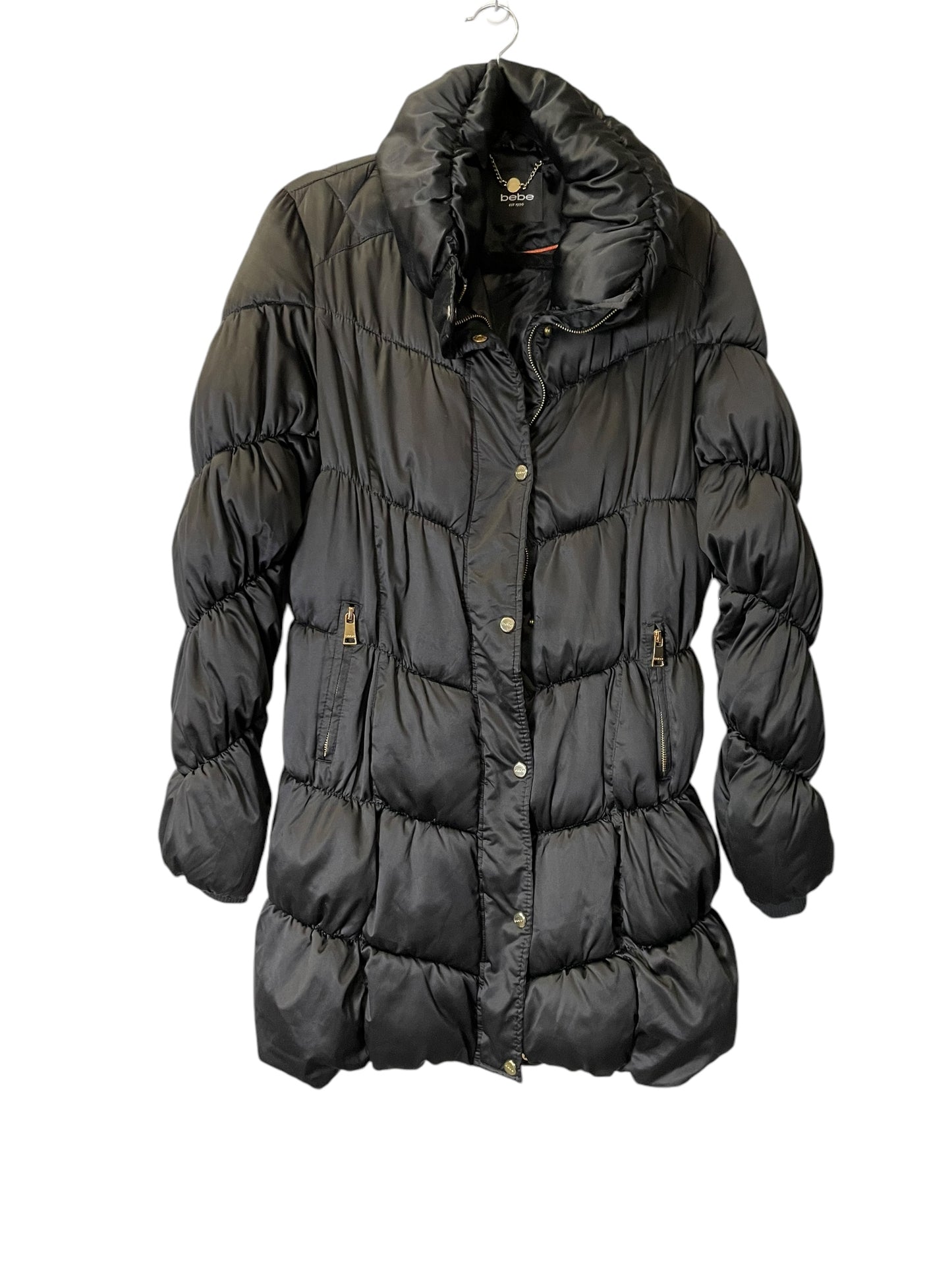 Coat Puffer & Quilted By Bebe In Black, Size: L