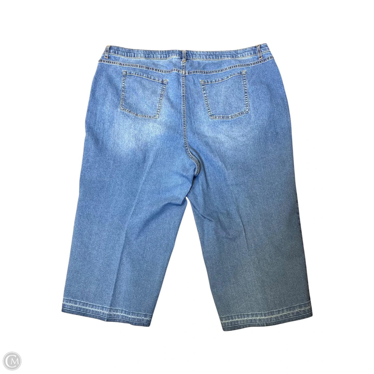 Jeans Straight By Catherines In Blue Denim, Size: 26