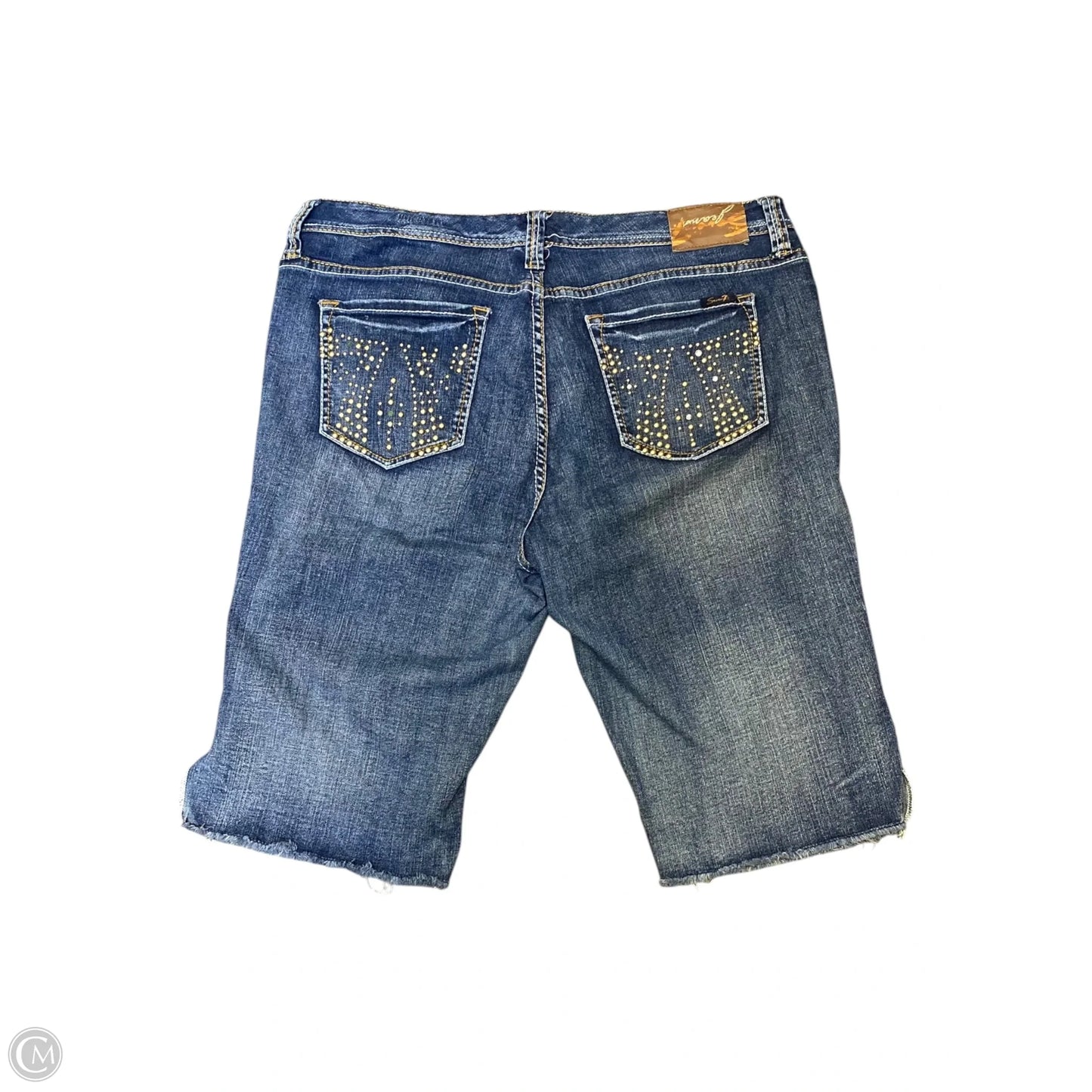 Pants Cropped By Seven 7 In Blue Denim, Size: 20