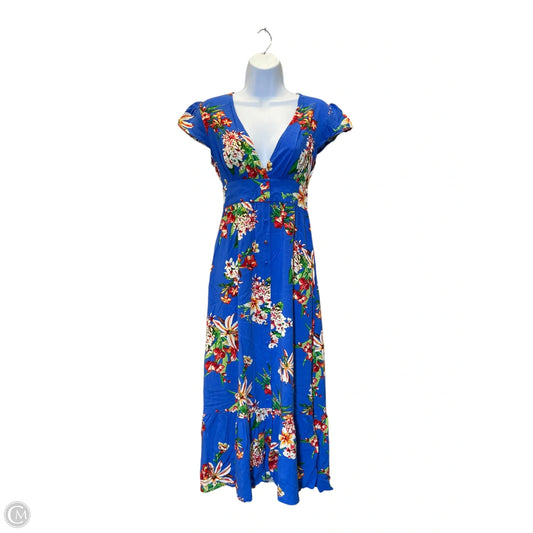 Dress Casual Maxi By Express In Floral Print, Size: Xs