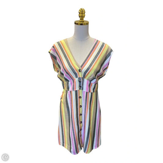 Dress Casual Midi By Loft In Multi-colored, Size: 8