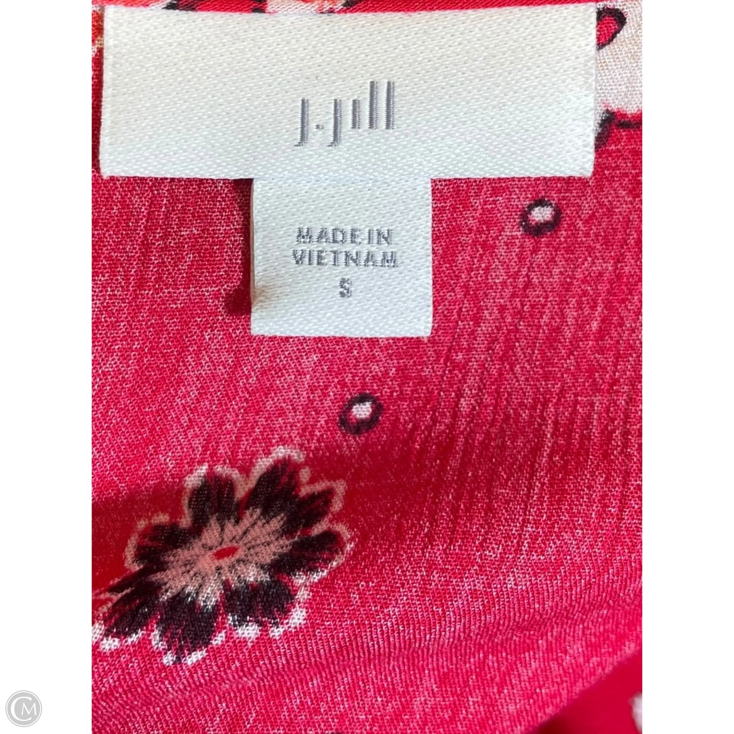 Blouse Short Sleeve By J. Jill In Red, Size: S