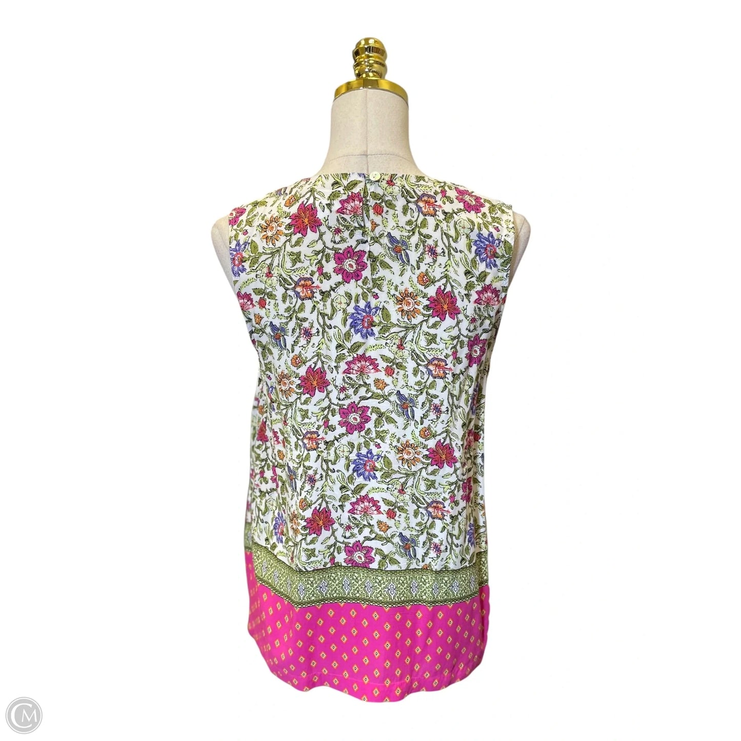 Blouse Sleeveless By J. Jill In Floral Print, Size: S