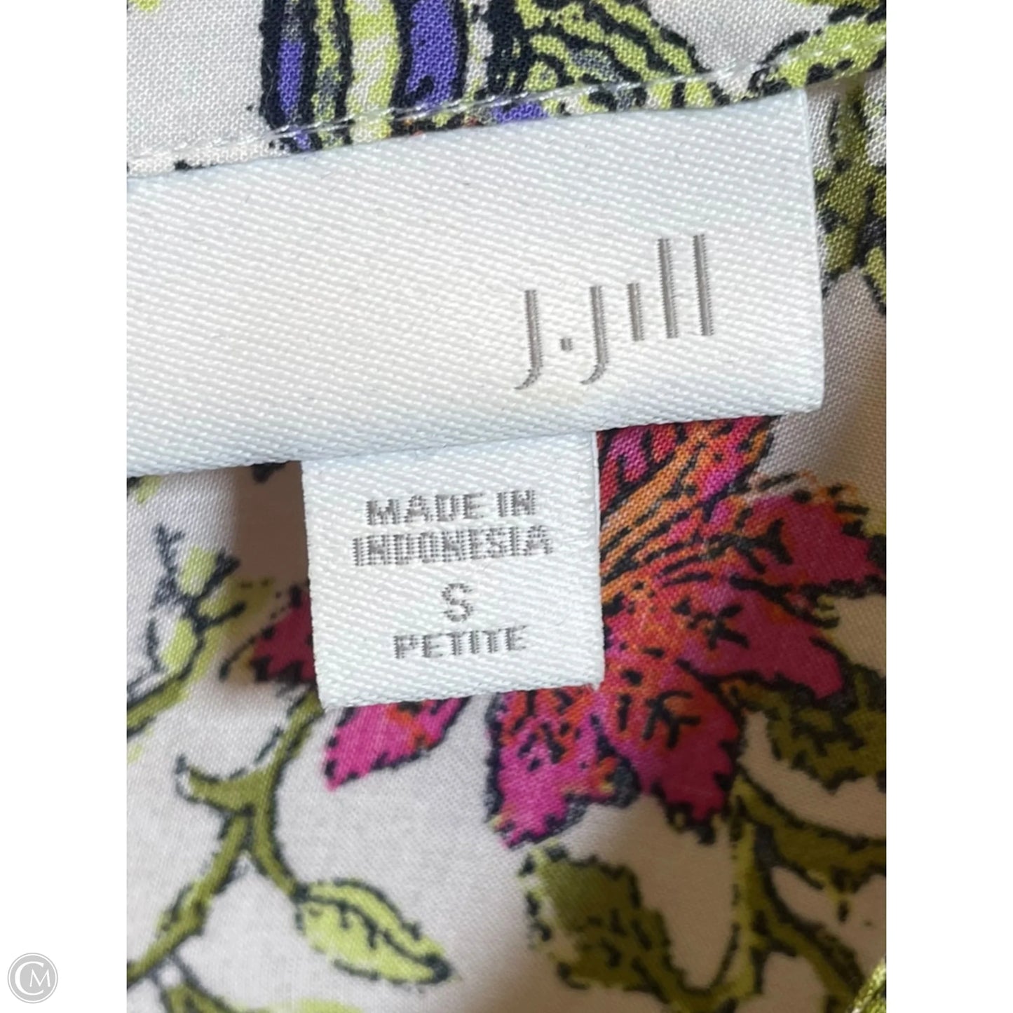 Blouse Sleeveless By J. Jill In Floral Print, Size: S