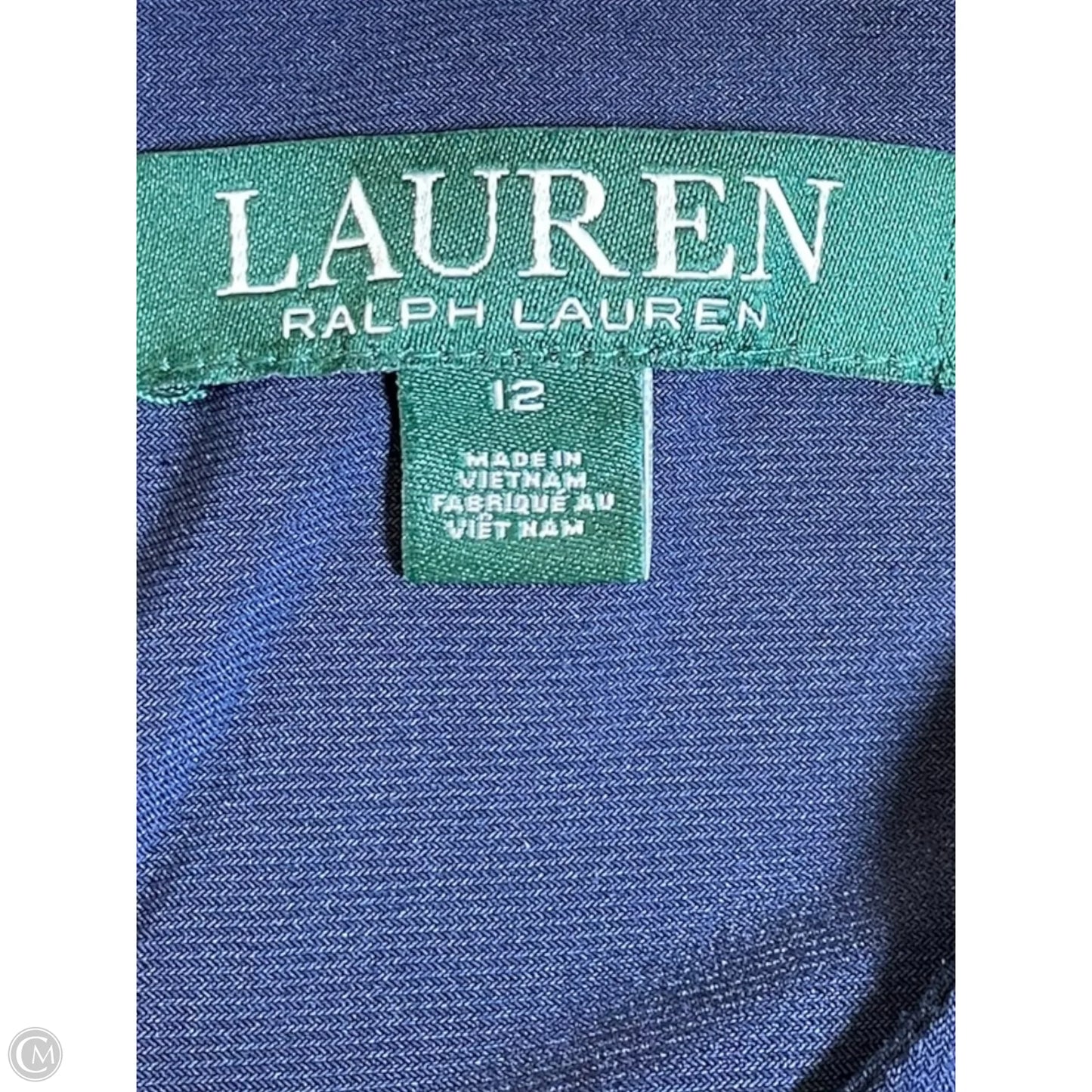 Dress Casual Midi By Lauren By Ralph Lauren In Navy, Size: L