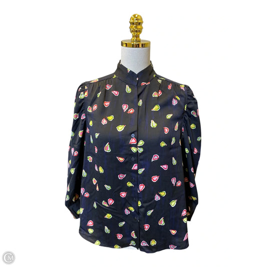 Blouse 3/4 Sleeve By Nic + Zoe In Multi-colored, Size: M
