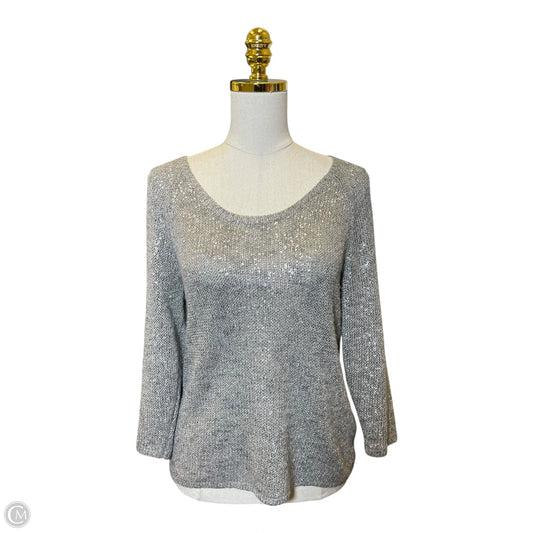 Sweater By Eileen Fisher In Grey, Size: M