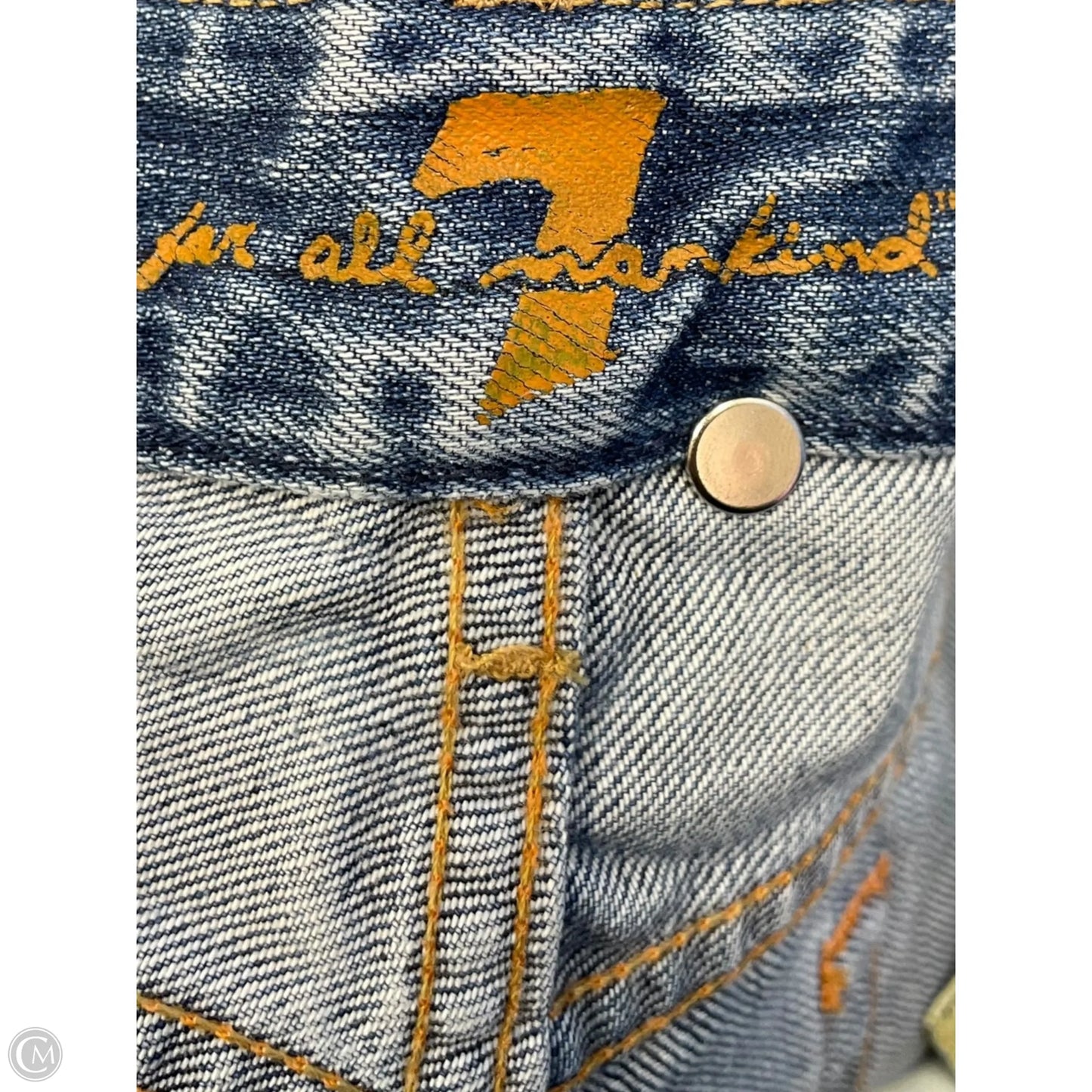 Jeans Boot Cut By Seven 7 In Blue Denim, Size: 8