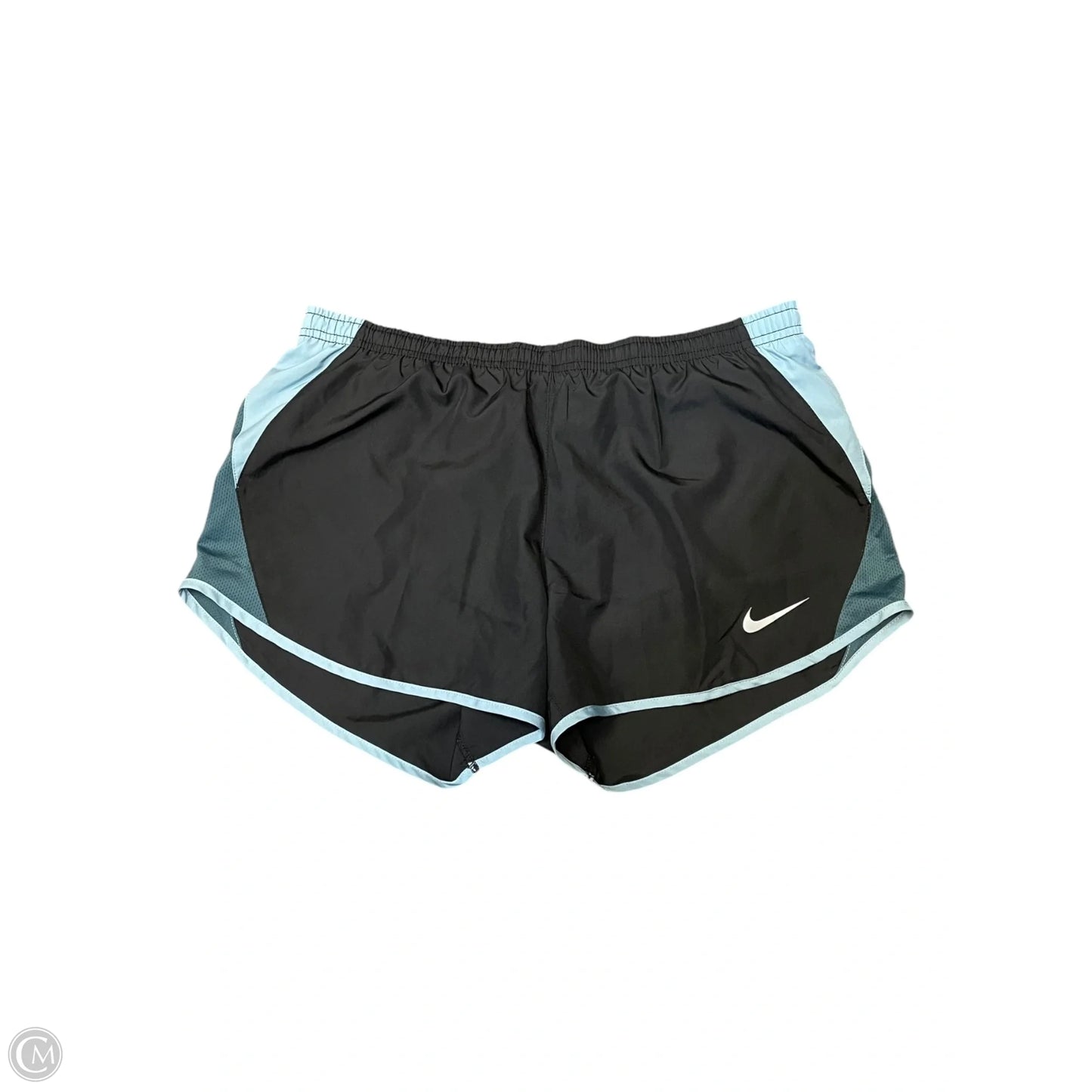 Athletic Shorts By Nike In Black & Blue, Size: M