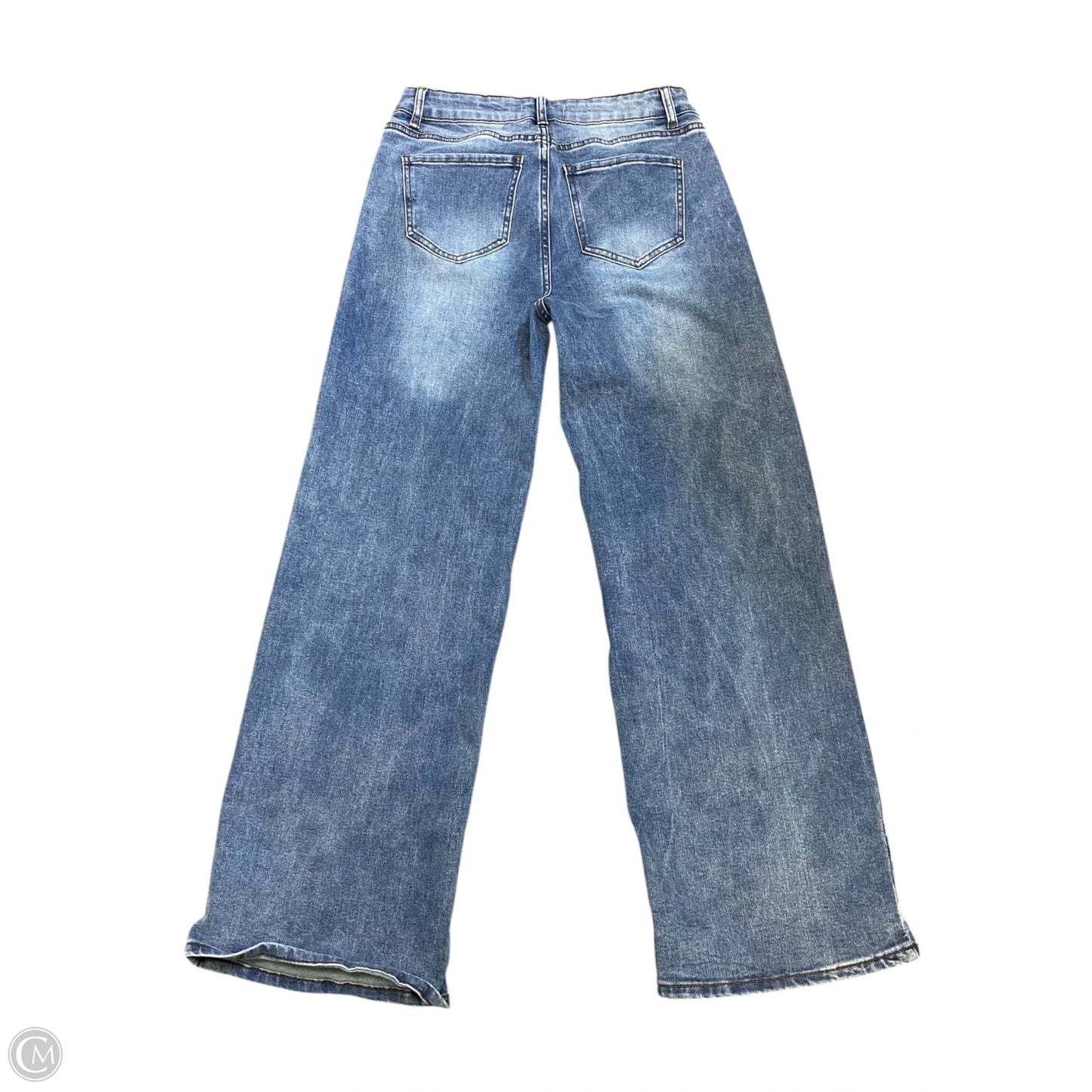 Jeans Wide Leg By Clothes Mentor In Blue Denim, Size: 12