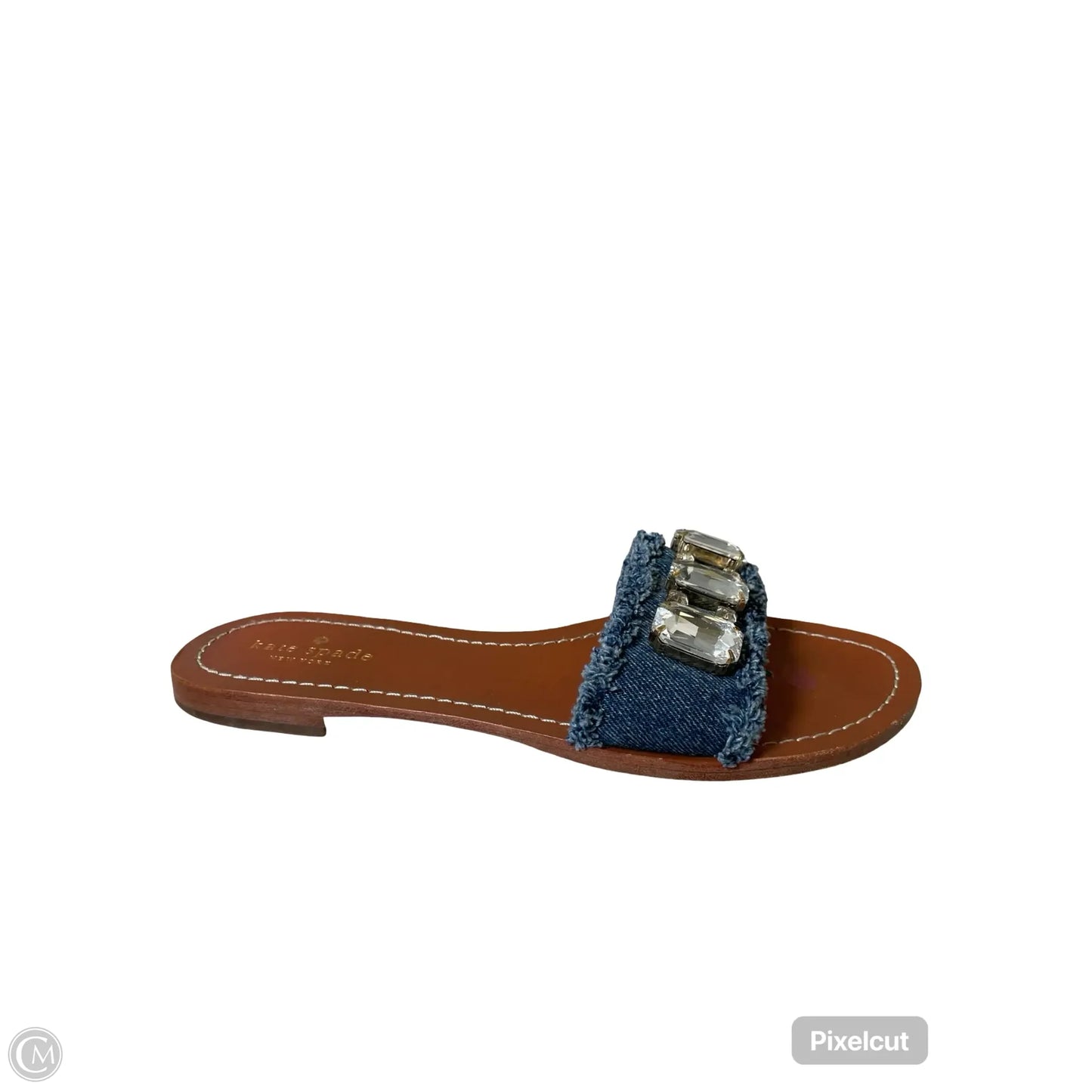 Sandals Designer By Kate Spade In Black & Tan, Size: 8