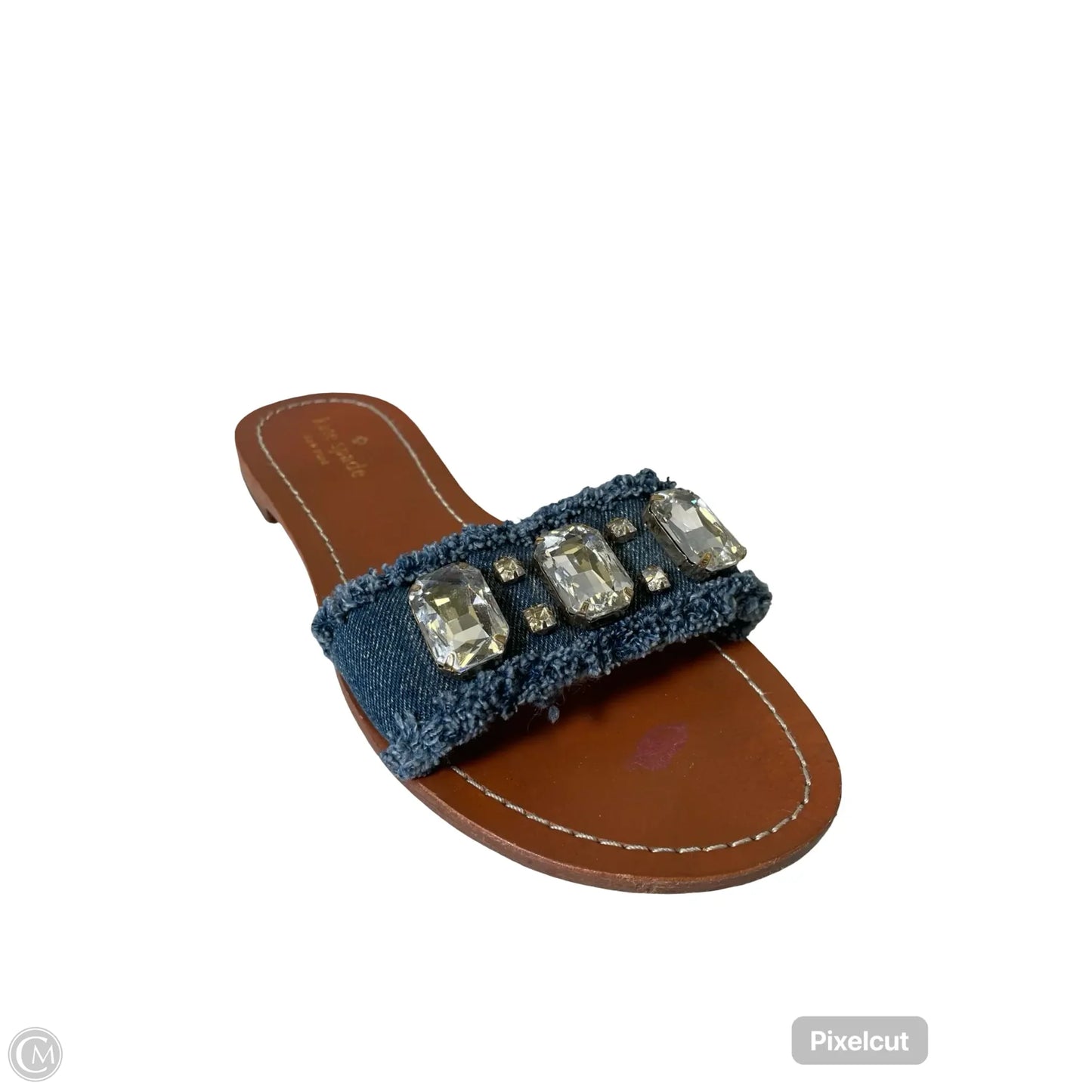 Sandals Designer By Kate Spade In Black & Tan, Size: 8