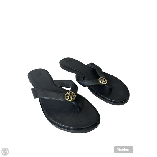 Sandals Flats By Tory Burch In Black, Size: 9