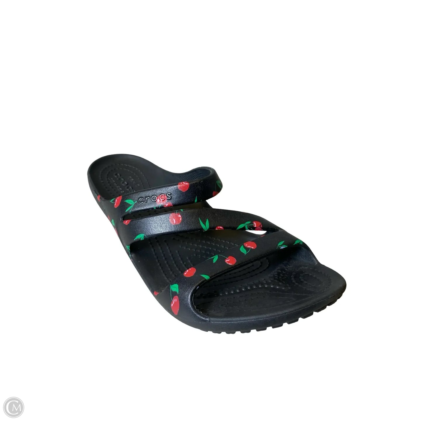 Sandals Flats By Crocs In Black, Size: 9