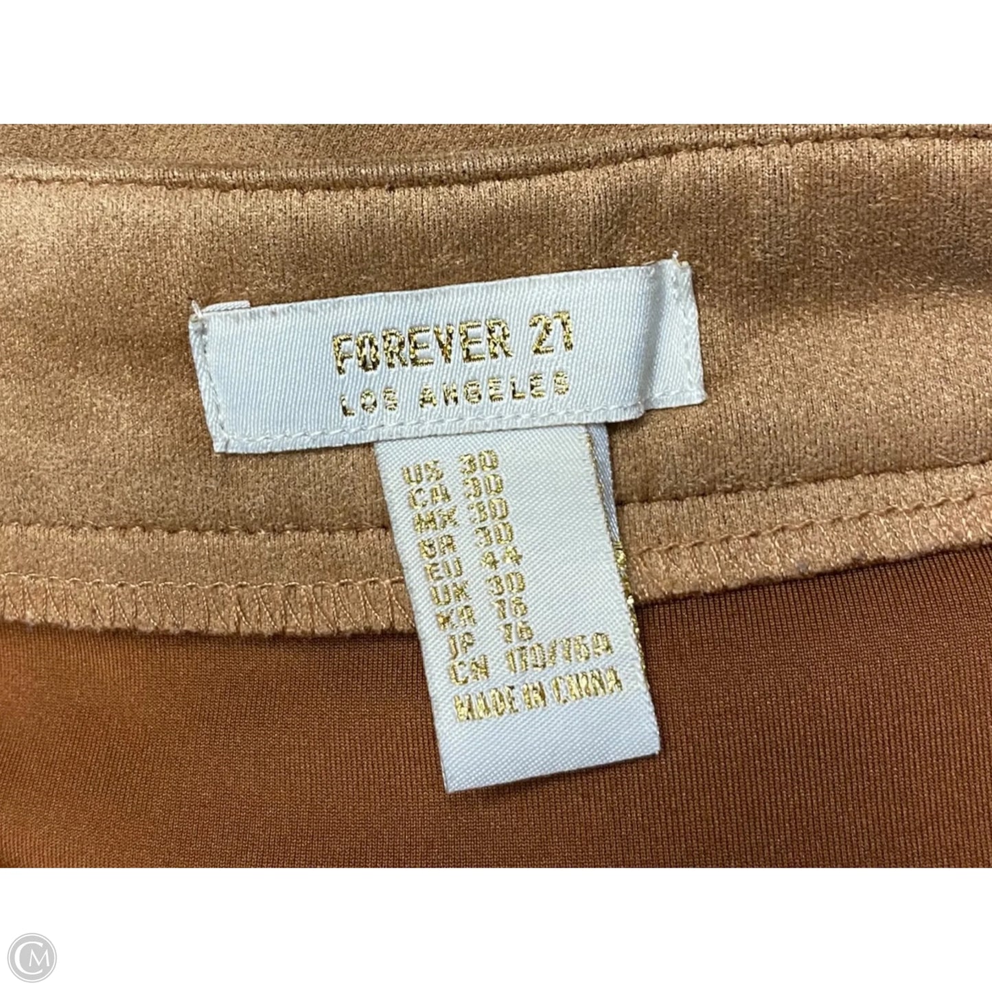 Skirt Midi By Forever 21 In Brown, Size: 10