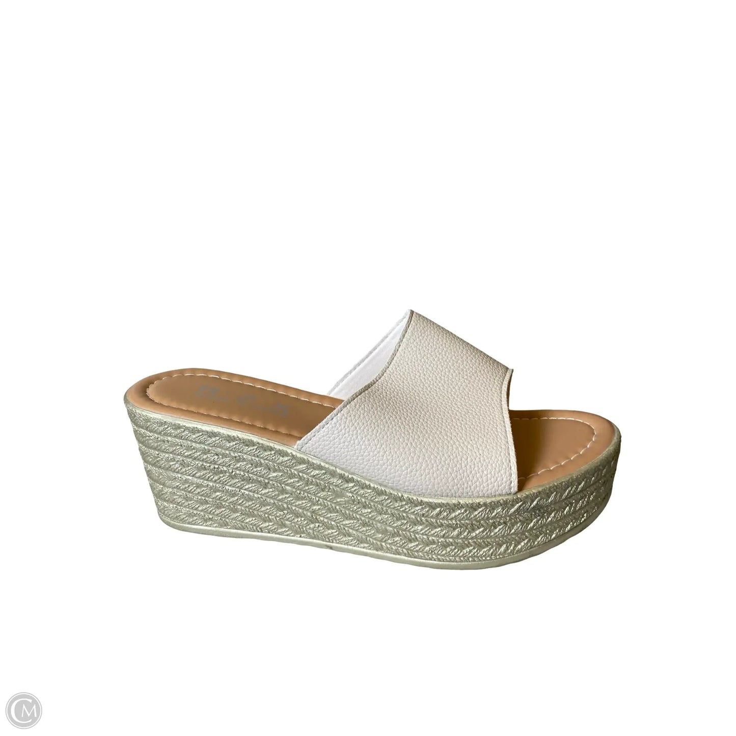 Shoes Heels Platform By Clothes Mentor In Cream, Size: 9.5