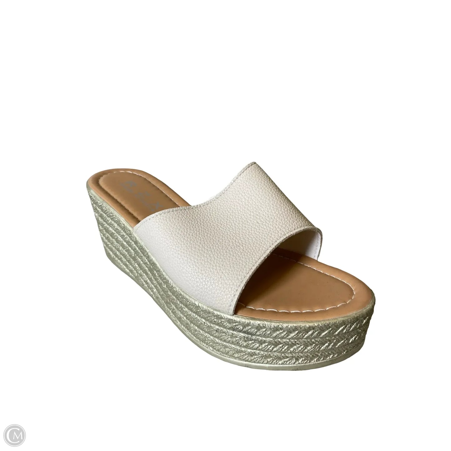 Shoes Heels Platform By Clothes Mentor In Cream, Size: 9.5