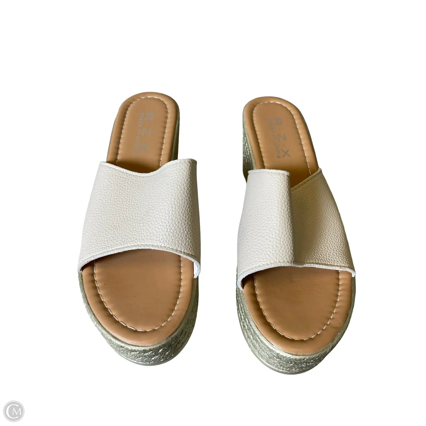 Shoes Heels Platform By Clothes Mentor In Cream, Size: 9.5