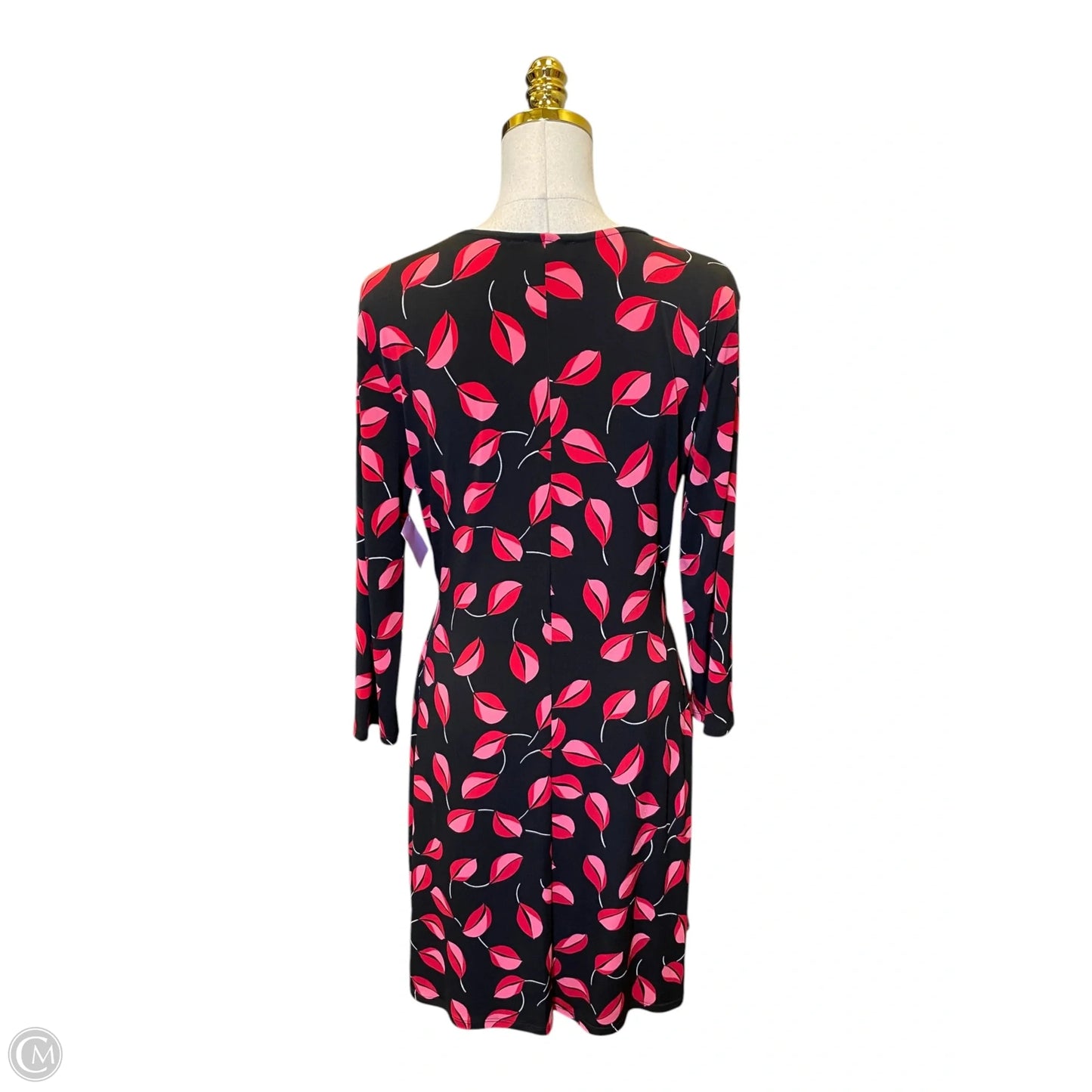 Dress Casual Midi By Luxology In Black & Red, Size: L