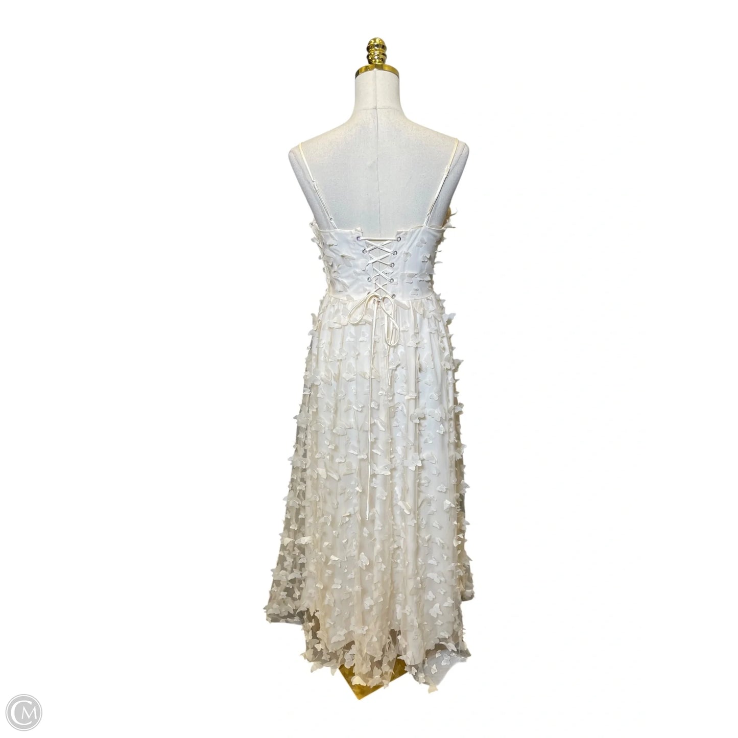 Dress Casual Midi By Clothes Mentor In Cream, Size: M