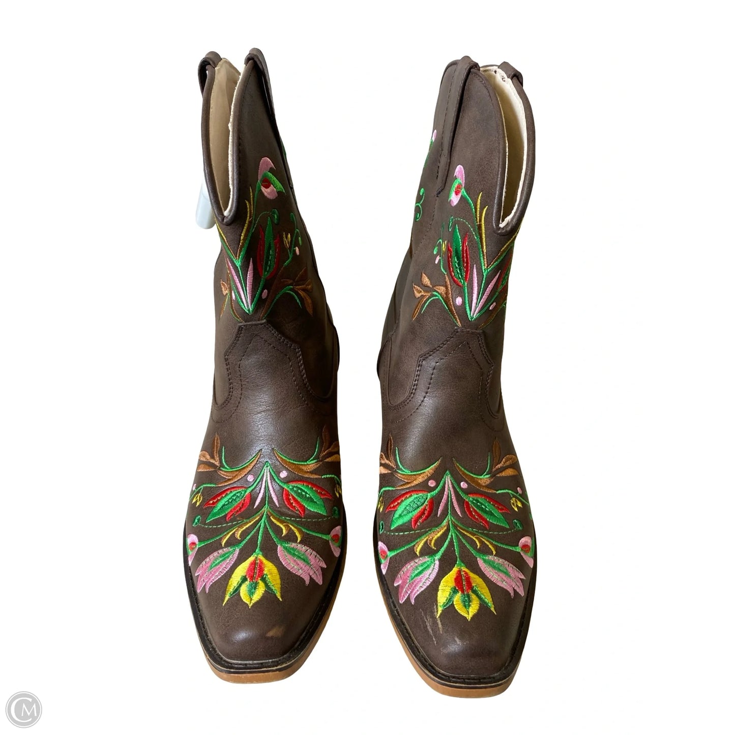 Boots Western By Clothes Mentor In Brown, Size: 10.5