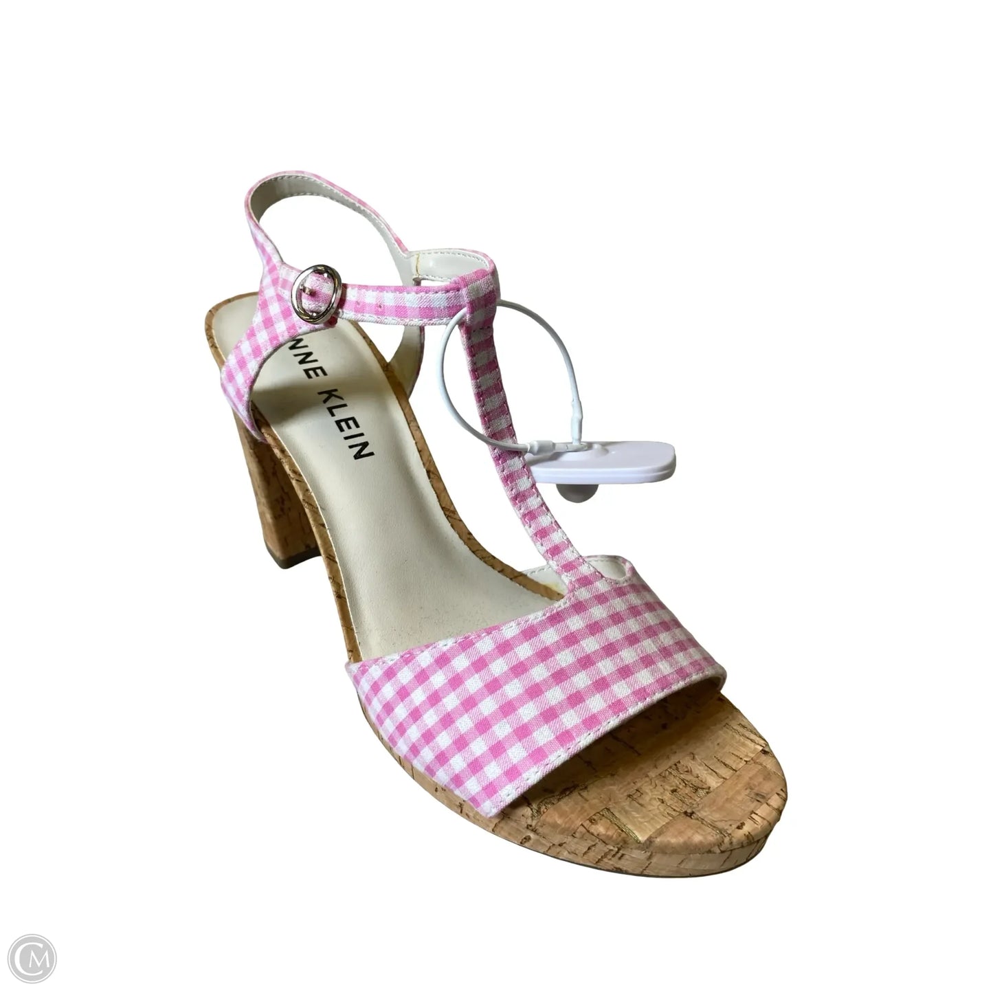 Sandals Heels Block By Anne Klein In Brown & Pink, Size: 9