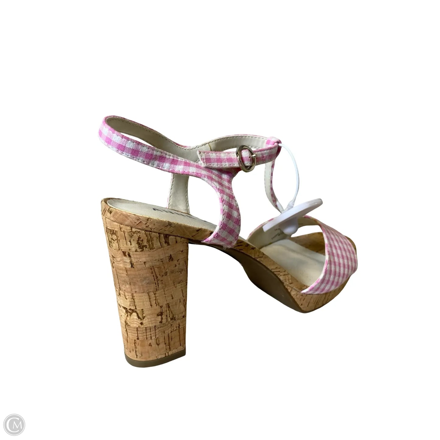 Sandals Heels Block By Anne Klein In Brown & Pink, Size: 9