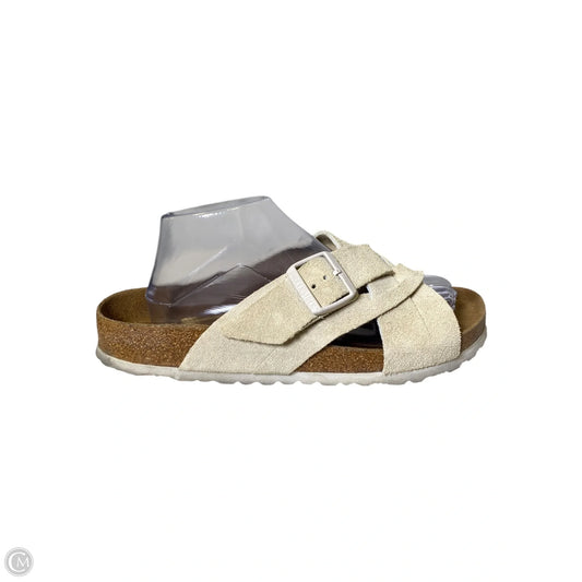 Sandals Flats By Birkenstock In Tan, Size: 11.5