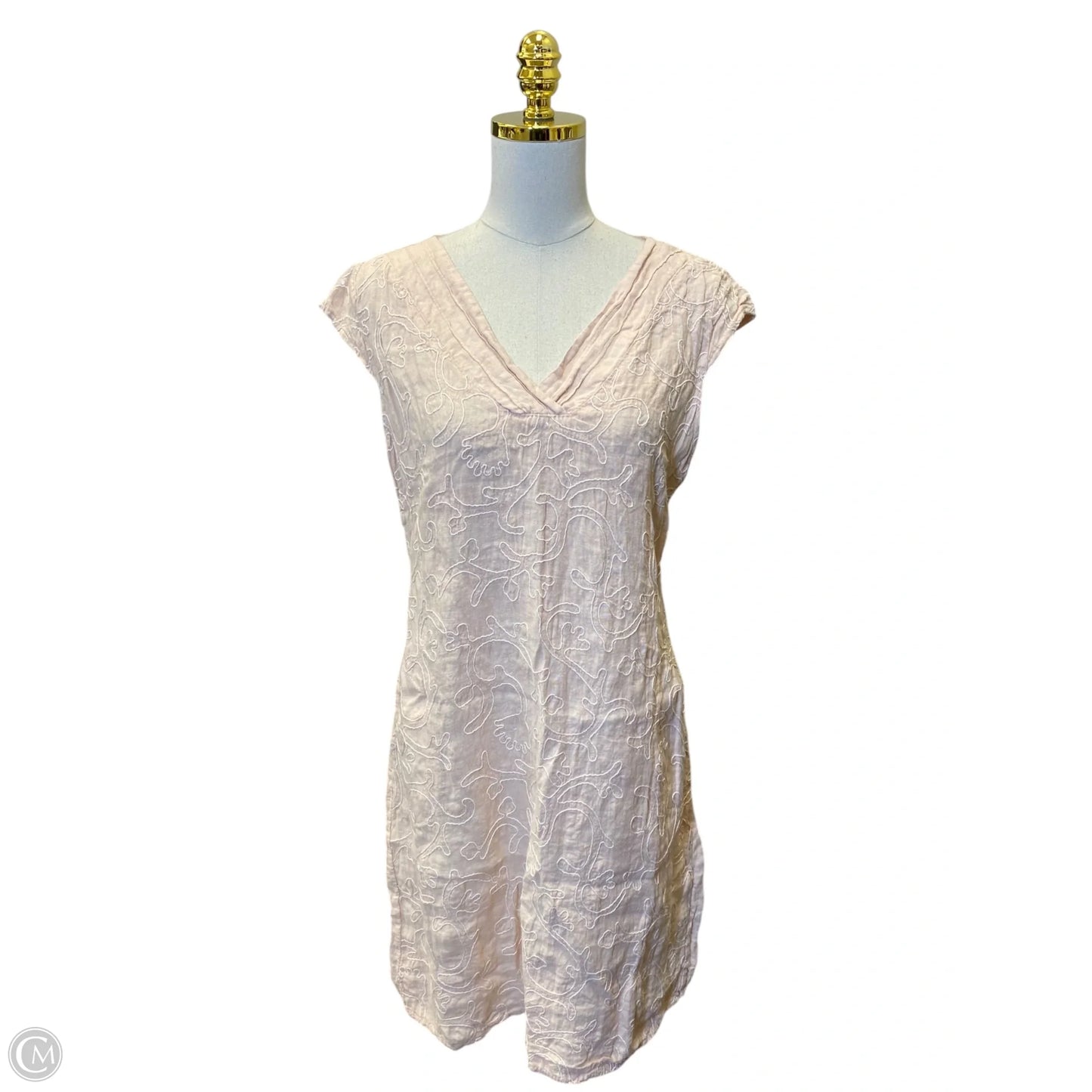 Dress Casual Midi By Clothes Mentor In Pink, Size: L
