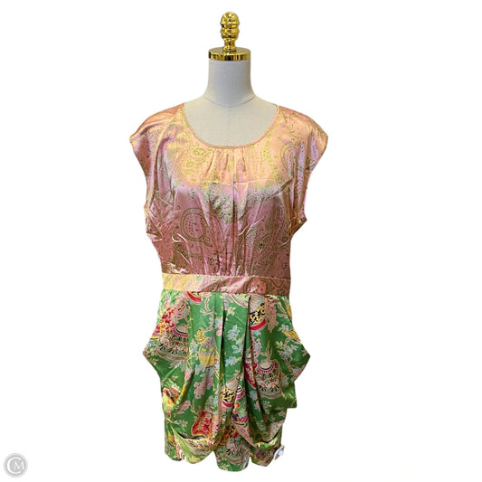 Dress Casual Midi By Bcbgmaxazria In Multi-colored, Size: Xl