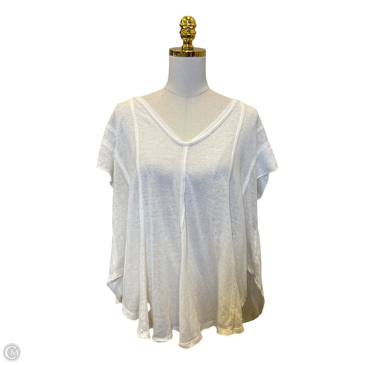 Blouse Short Sleeve By Free People In White, Size: S