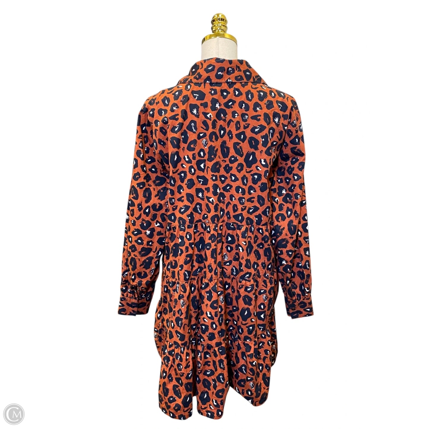 Dress Casual Midi By Mudpie In Blue & Brown, Size: M