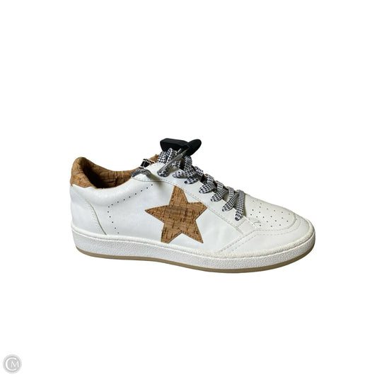 Shoes Sneakers By Shu Shop In Tan & White, Size: 7.5