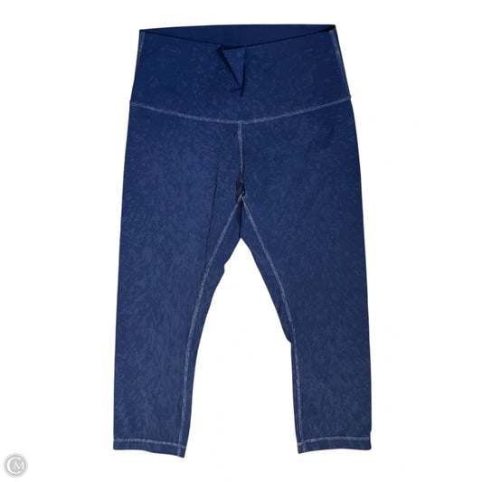 Athletic Leggings Capris By Lululemon In Navy, Size: 8
