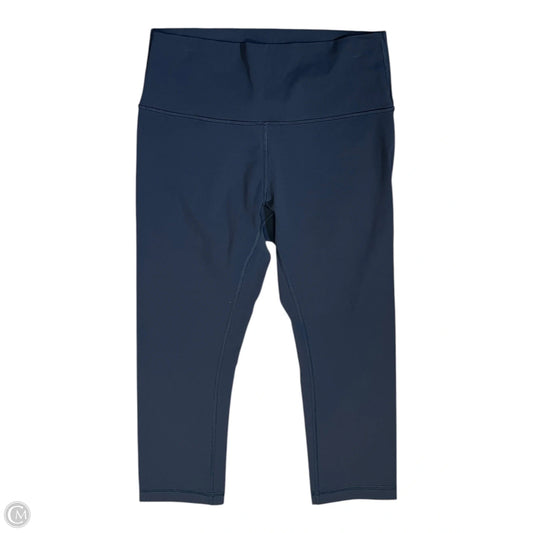 Athletic Leggings Capris By Lululemon In Navy, Size: 8