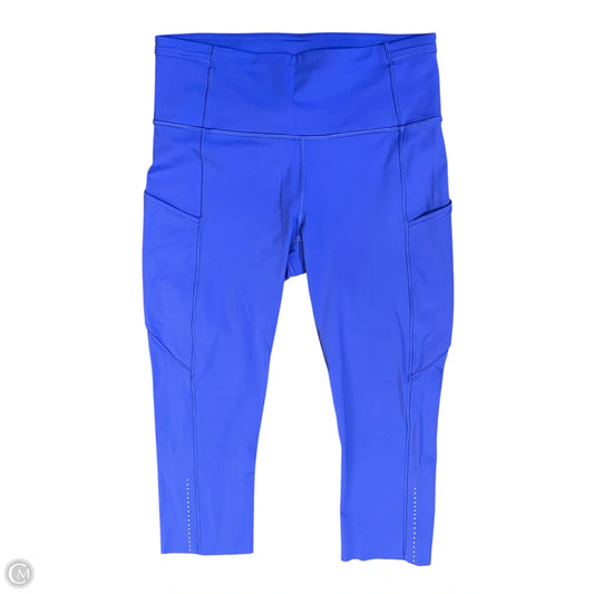 Athletic Leggings Capris By Lululemon In Blue, Size: 8