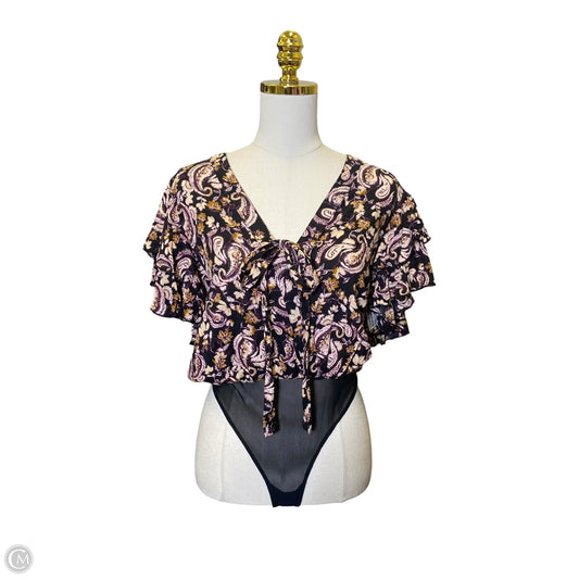 Blouse Short Sleeve By Free People In Multi-colored, Size: S