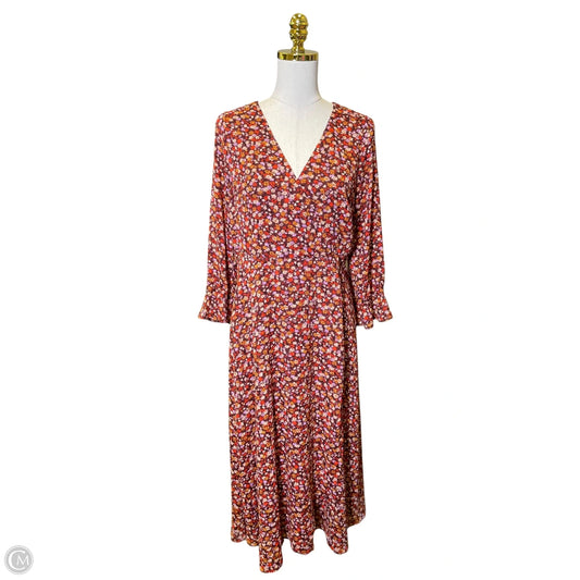 Dress Casual Maxi By Madewell In Floral Print, Size: M