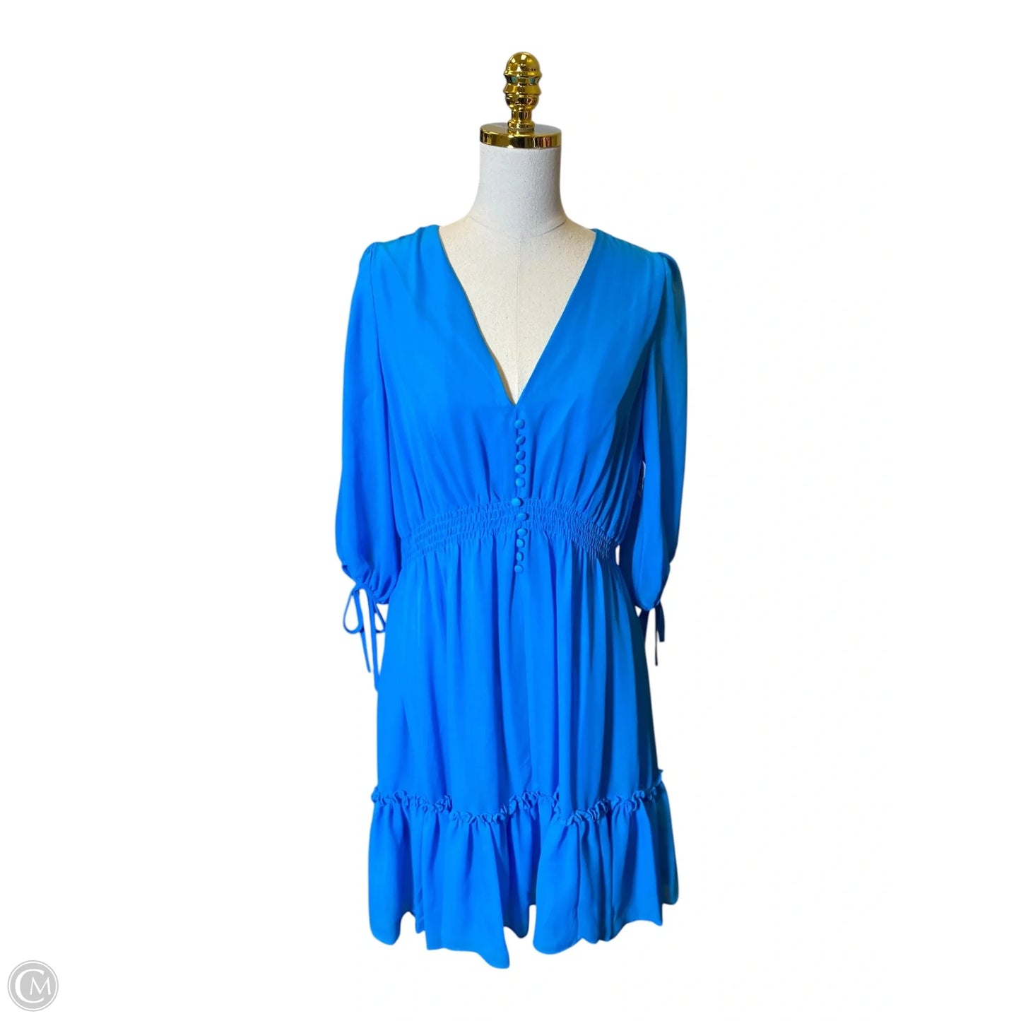 Dress Casual Midi By Taylor In Blue, Size: 12