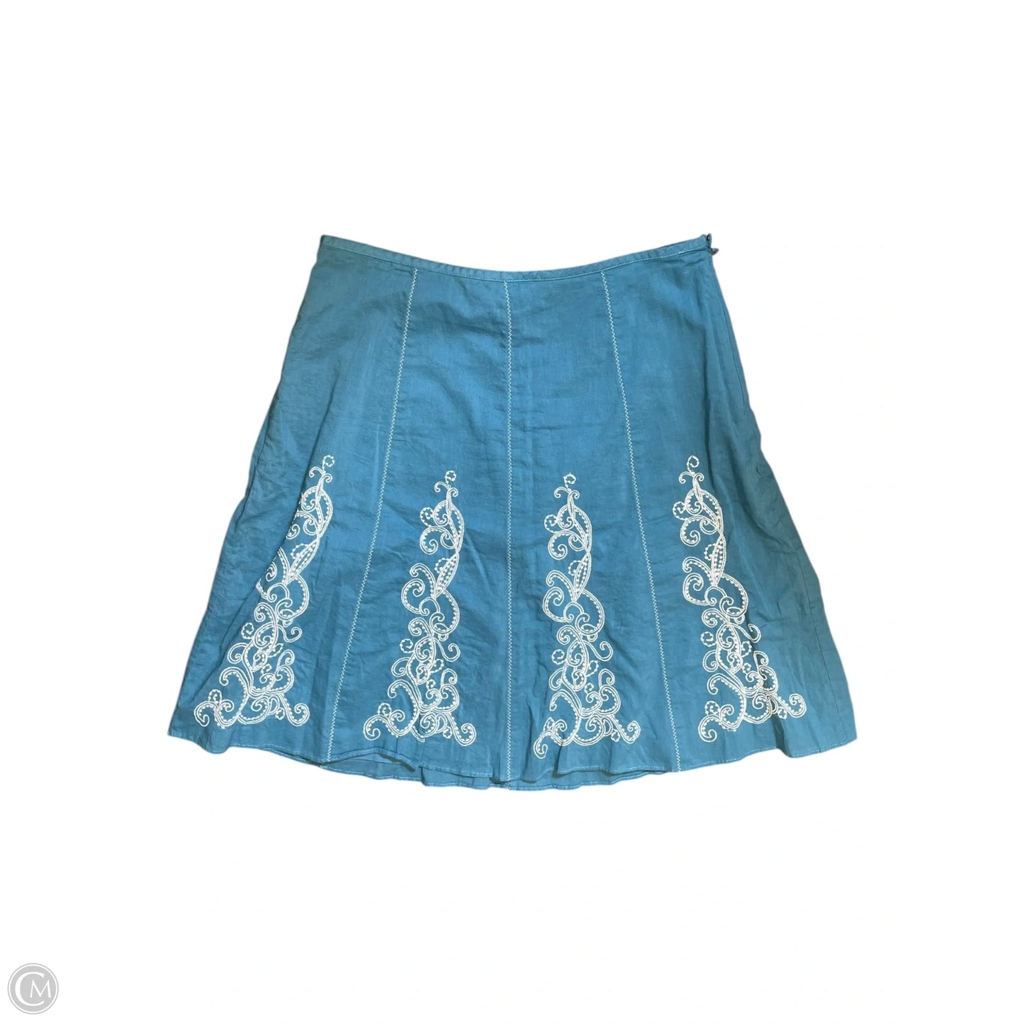 Skirt Midi By Ann Taylor In Blue, Size: 4