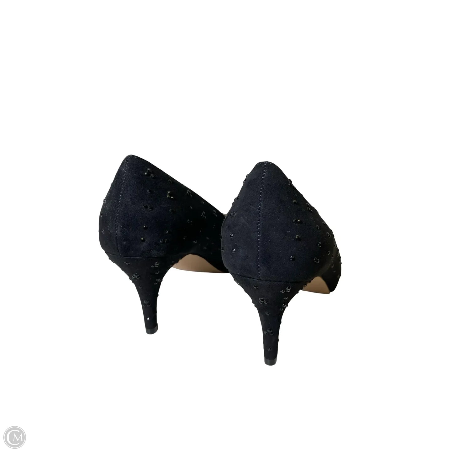 Sandals Heels Stiletto By Luxe In Black, Size: 10